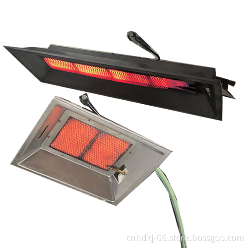 Ceramic plate infra-red gas heater for chick broiler farm